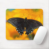 Tapis De Souris Forme noire du papillon de l'Est (Avec souris)