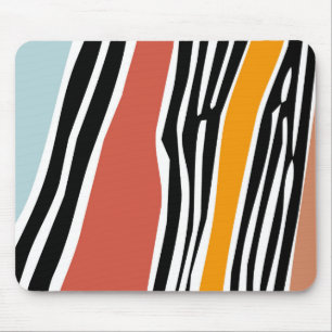 Tapis De Souris Formes abstraites colorées avec design d'impressio