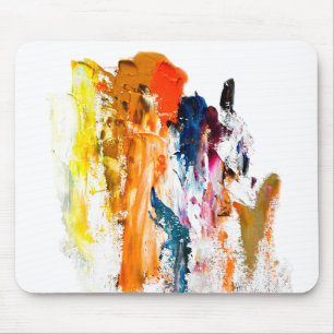 Tapis De Souris Formes Abstraites Nées de la Palette d'un Artiste