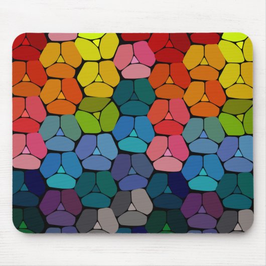 Tapis De Souris Formes Abstraites très Cool (Devant)