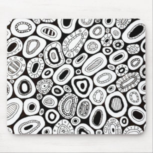 Tapis De Souris Formes Blobby Aléatoires Art Abstrait Ordinateur