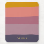 Tapis De Souris Formes de bloc de couleur terne violet personnalis (Devant)