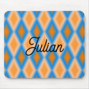 Tapis De Souris Formes de losange orange dégradé