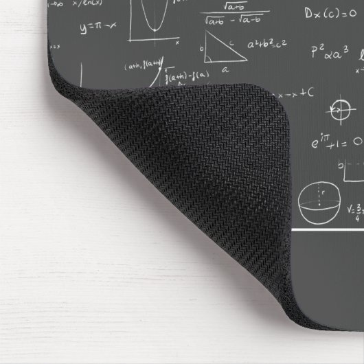 Tapis De Souris Formes d'enseignant en mathématiques Algebra Offic (Coin)