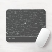 Tapis De Souris Formes d'enseignant en mathématiques Algebra Offic (Avec souris)