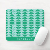 Tapis De Souris Formes géométriques Abstraites mignonnes en vert e (Avec souris)