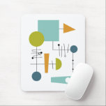 Tapis De Souris Formes géométriques du diagramme de flux du milieu<br><div class="desc">Ce tapis de souris moderne du milieu du siècle chéri présente des formes géométriques colorées de type diagramme de flux. Cela fera un ajout fabuleux à votre décor de bureau à domicile.</div>