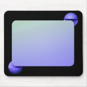 Tapis De Souris Formes géométriques sur noir (Devant)