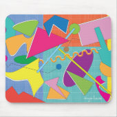 Tapis de souris formes graphiques abstraites color (Devant)