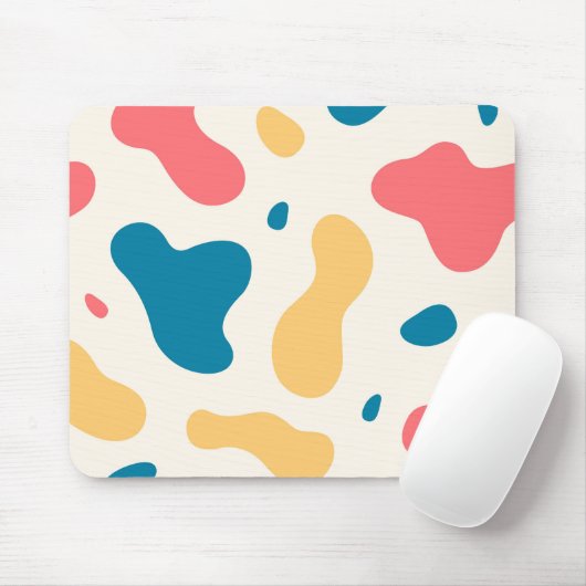Tapis De Souris Formes multicouleurs Abstraites (Avec souris)
