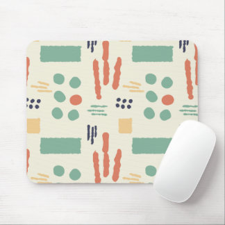 Tapis De Souris Formes organiques modernes Mousepad | Chaud Rétro