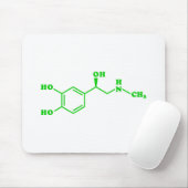 Tapis De Souris Formule chimique moléculaire d'adrénaline (Avec souris)