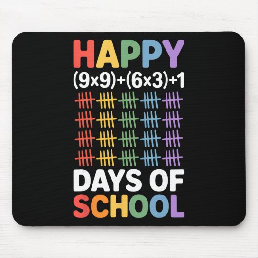 Tapis De Souris Formule Mathématique 100 Jours D'école Prof De Mat (Devant)