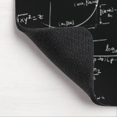 Tapis De Souris Formules et équations mathématiques blanches gris  (Coin)