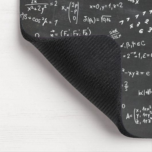 Tapis De Souris Formules Mathématiques Sur Un Tableau Noir (Coin)