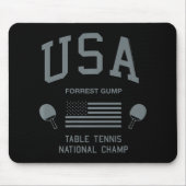 Tapis De Souris Forrest Gump USA Table Tennis National Champ (Devant)