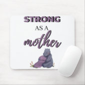 Tapis De Souris Forte comme une mère noire (Avec souris)