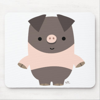 Tapis De Souris Forte souris cartonnée Cochon mousepad