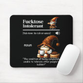 Tapis De Souris Fortose Intolerant Definition Funny Gnome Coffee (Avec souris)