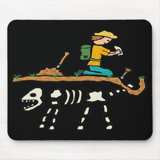 Tapis De Souris Fossil Hunting (Devant)