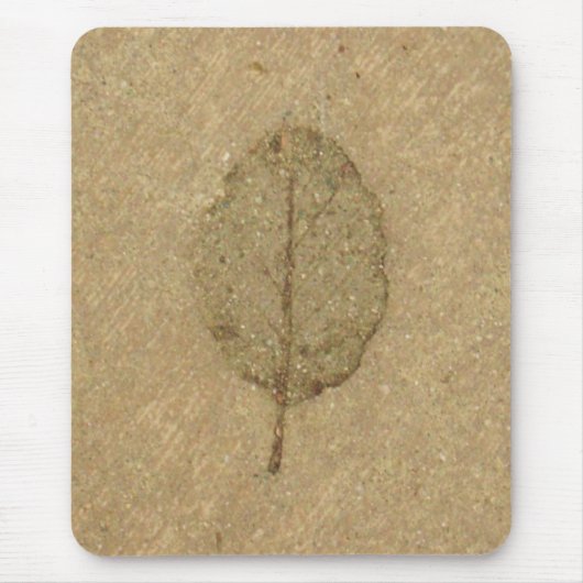 Tapis De Souris fossile Brown de Leaf (Devant)
