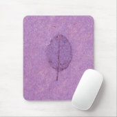 Tapis De Souris fossile de feuilles pourpres (Avec souris)