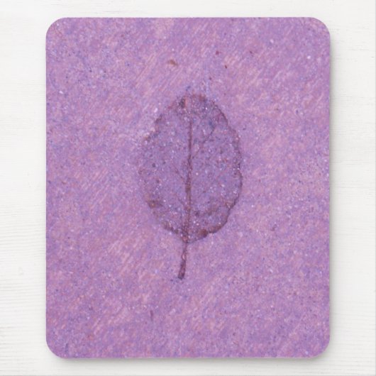 Tapis De Souris fossile de feuilles pourpres (Devant)