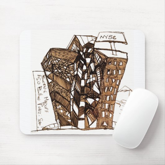 Tapis De Souris fou blanc (Avec souris)