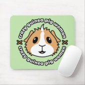 Tapis de souris fou de femme de cobaye (Avec souris)