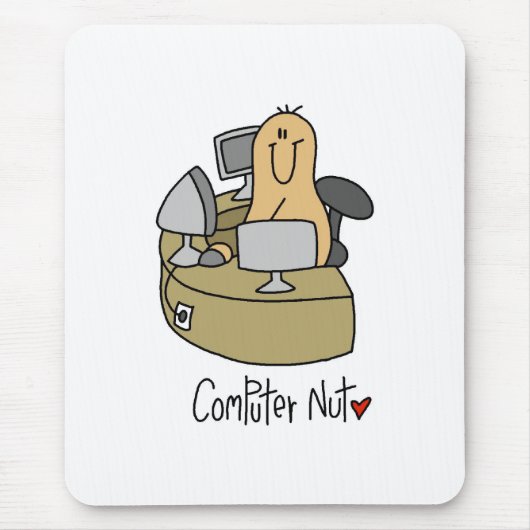 Tapis De Souris Fou d'informatique (Devant)