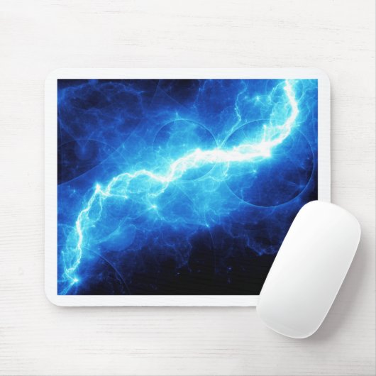 Tapis De Souris Foudre bleue (Avec souris)