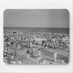 Tapis De Souris Foule sur la plage
