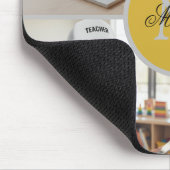 Tapis De Souris Four Photo Personalized Monogram Name Custom (Coin)