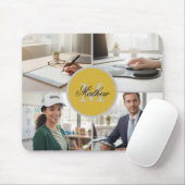 Tapis De Souris Four Photo Personalized Monogram Name Custom (Avec souris)