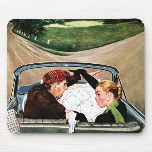 Tapis De Souris Fourchette dans la route (Devant)