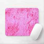 Tapis De Souris Fourrure rose de Faux (Avec souris)