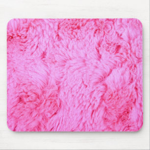 Tapis De Souris Fourrure rose de Faux