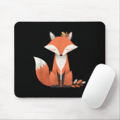 Tapis De Souris Fox Autumn Leaves Cute Animal Woodland Fall Nature (Avec souris)