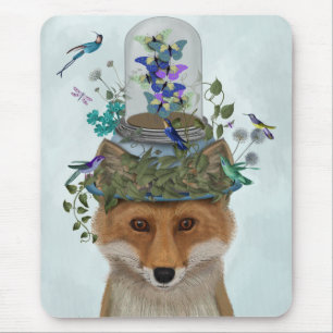 Tapis De Souris Fox avec Bell Jar