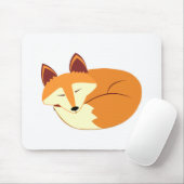 Tapis De Souris Fox de sommeil (Avec souris)