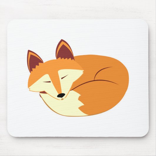 Tapis De Souris Fox de sommeil (Devant)
