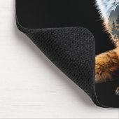 Tapis De Souris Fox Forest Nature Lover Mountains Hiking Camng Bus (Coin)