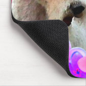 Tapis De Souris Fox Terrier et fleurs de fil (Coin)