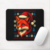 Tapis De Souris Fox Ugly Christmas Sweater (Avec souris)