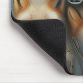 Tapis De Souris Foxes de la mère et du bébé (Coin)