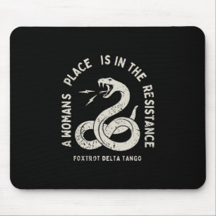 Tapis De Souris Foxtrot Delta Tango Résister Anti Trump Serpent Po