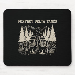 Tapis De Souris Foxtrots Deltas Tangos Funny Résiste à l'ours