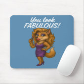 Tapis De Souris Foxy en violet (Avec souris)