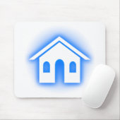 Tapis De Souris foyer bleu brillant (Avec souris)