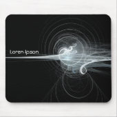 Tapis De Souris Fractal Swirl II - Noir (Devant)